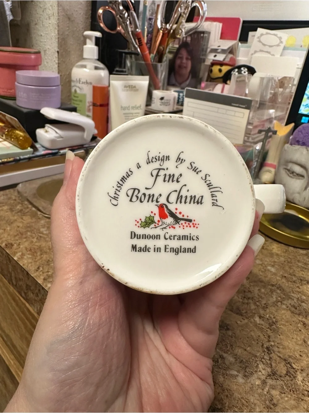 Dunoon Fine Bone China Christmas a Design by Sue Scullard Christmas Mug